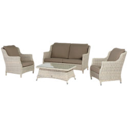 4 Seasons Outdoor Valentine High Back 4 Seater Lounge Set Praia